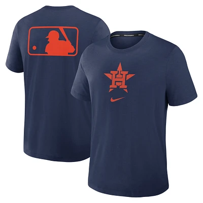 Men's Nike Navy Houston Astros Authentic Collection Early Work Tri-Blend Performance T-Shirt