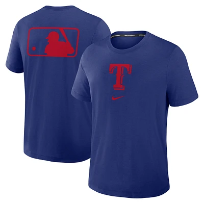 Men's Nike Royal Texas Rangers Authentic Collection Early Work Tri-Blend Performance T-Shirt