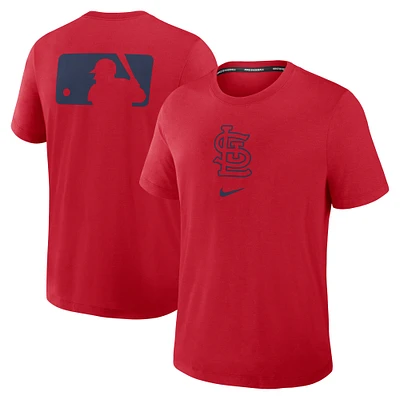 Men's Nike Red St. Louis Cardinals Authentic Collection Early Work Tri-Blend Performance T-Shirt