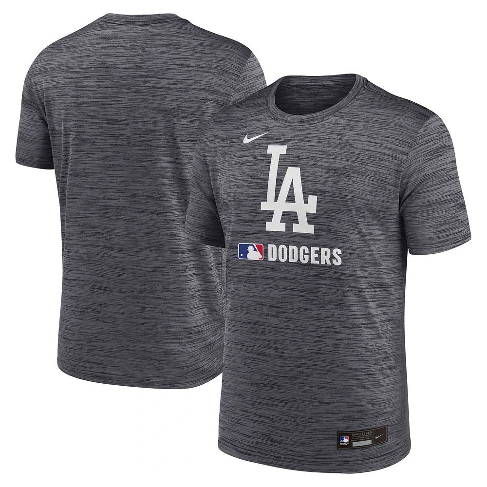 Men's Nike Black Los Angeles Dodgers Authentic Collection Velocity Performance T-Shirt