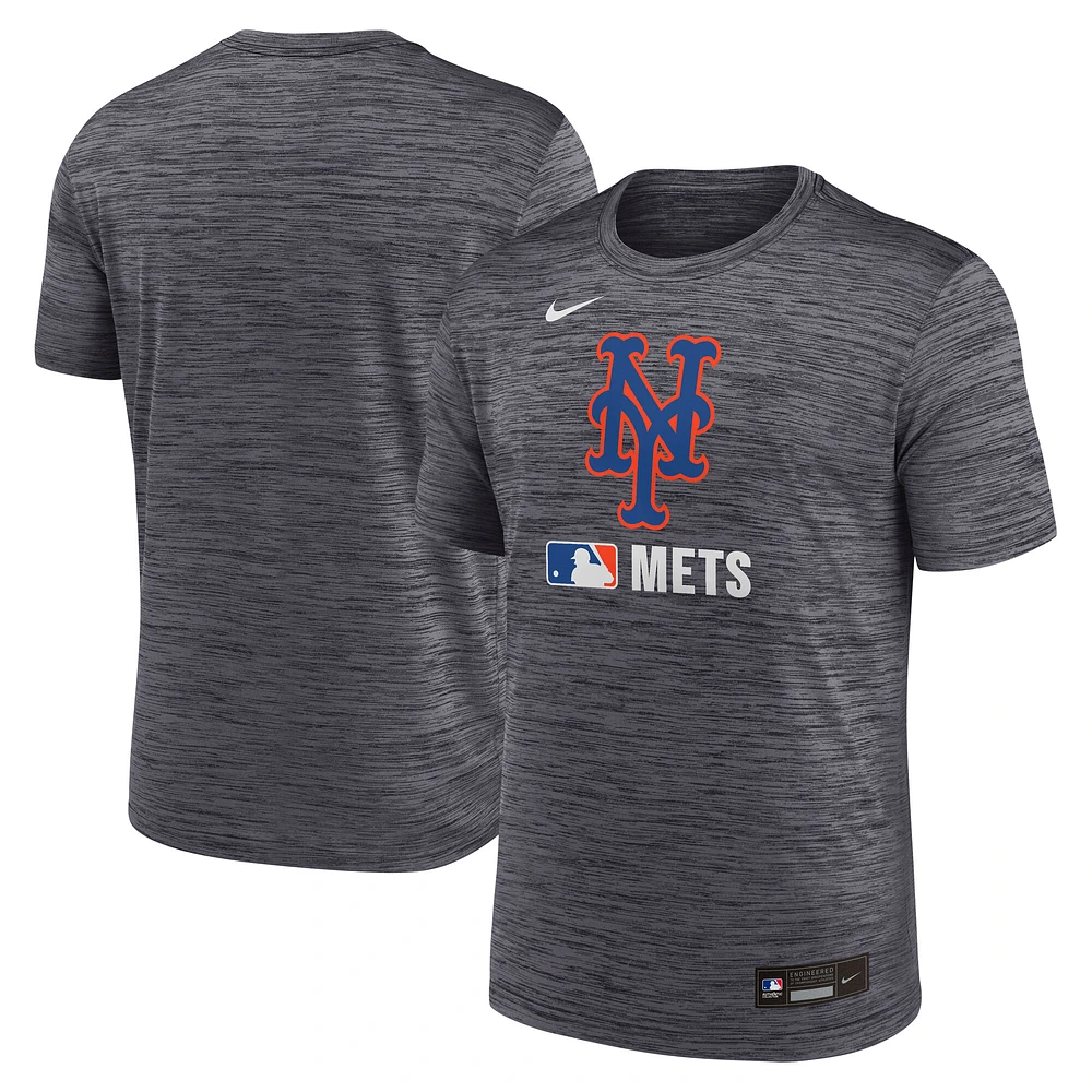 Men's Nike Black New York Mets Authentic Collection Velocity Performance T-Shirt