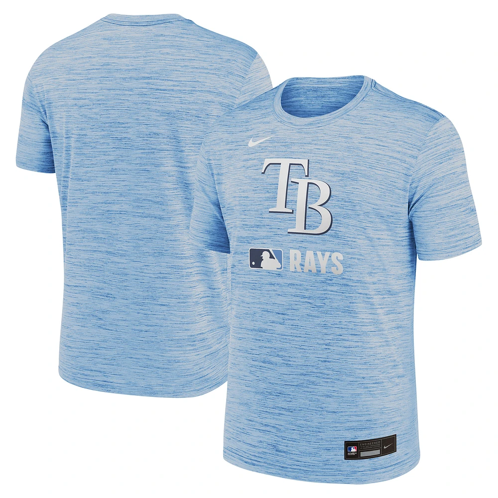 Men's Nike Light Blue Tampa Bay Rays Authentic Collection Velocity Performance T-Shirt