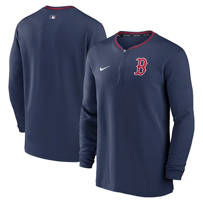 Men's Nike Navy Boston Red Sox Authentic Collection Performance Half-Zip Top