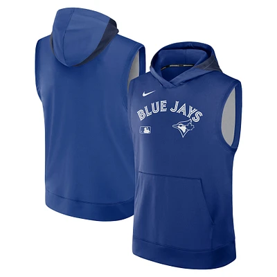 Men's Nike Royal Toronto Blue Jays Authentic Collection Performance Sleeveless Pullover Hoodie
