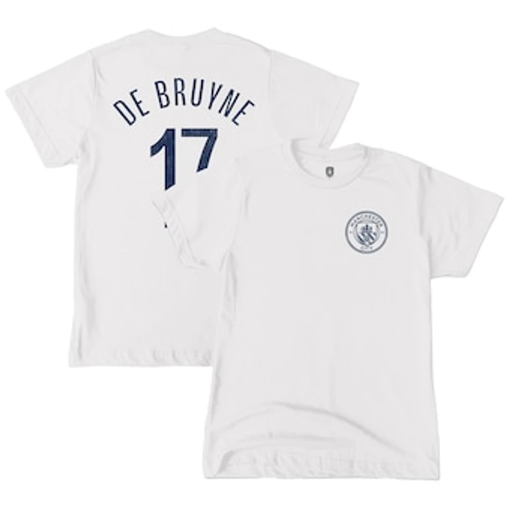 Youth 1863FC Kevin De Bruyne White Manchester City Player T-Shirt