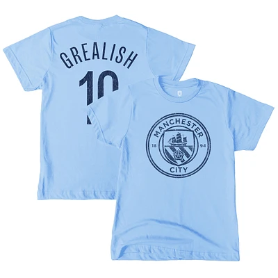 Youth 1863FC Jack Grealish Sky Blue Manchester City Player T-Shirt
