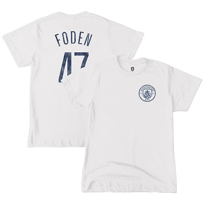 Youth 1863FC Phil Foden White Manchester City Player T-Shirt