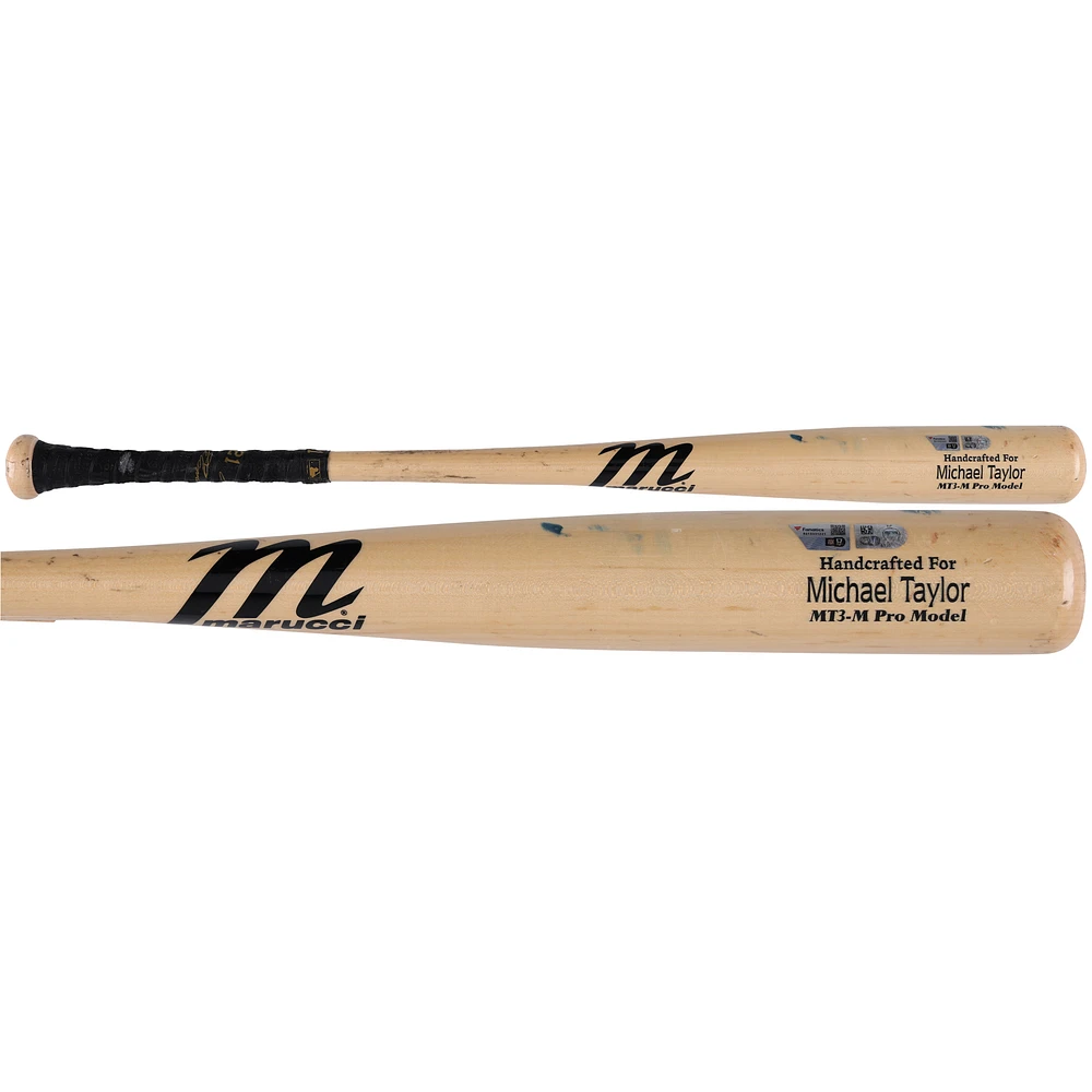 Michael Taylor Pittsburgh Pirates Game-Used Tan Marucci Broken Bat vs. Detroit Tigers on April 9, 2024