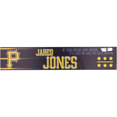 Jared Jones Pittsburgh Pirates Player-Issued Black Nameplate from the 2024 MLB Season
