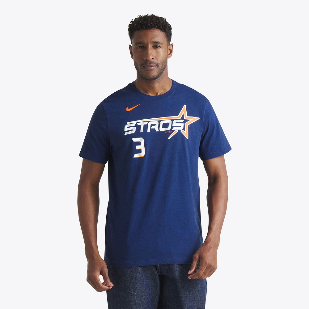 Men's Nike Jeremy Peña Navy Houston Astros 2025 City Connect Fuse Name & Number T-Shirt