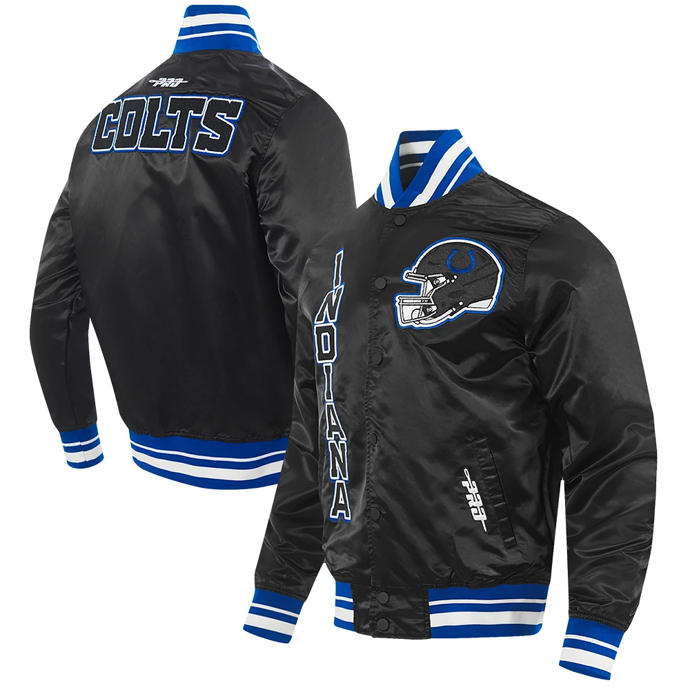 Unisex Pro Standard Black Indianapolis Colts Indiana Nights Bomber Jacket