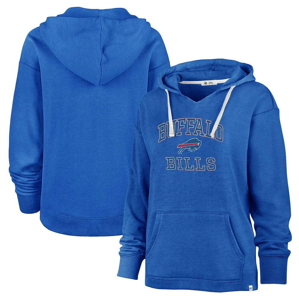 Women's '47 Royal Buffalo Bills Plus Clarity Kennedy Pullover Hoodie