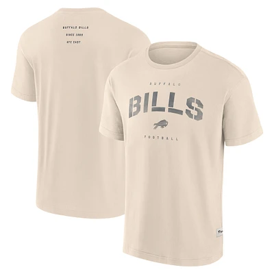 Men's Fanatics Cream Buffalo Bills Elements Weathered Tonal Future Ground T-Shirt