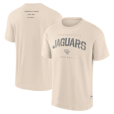 Men's Fanatics Cream Jacksonville Jaguars Elements Weathered Tonal Future Ground T-Shirt