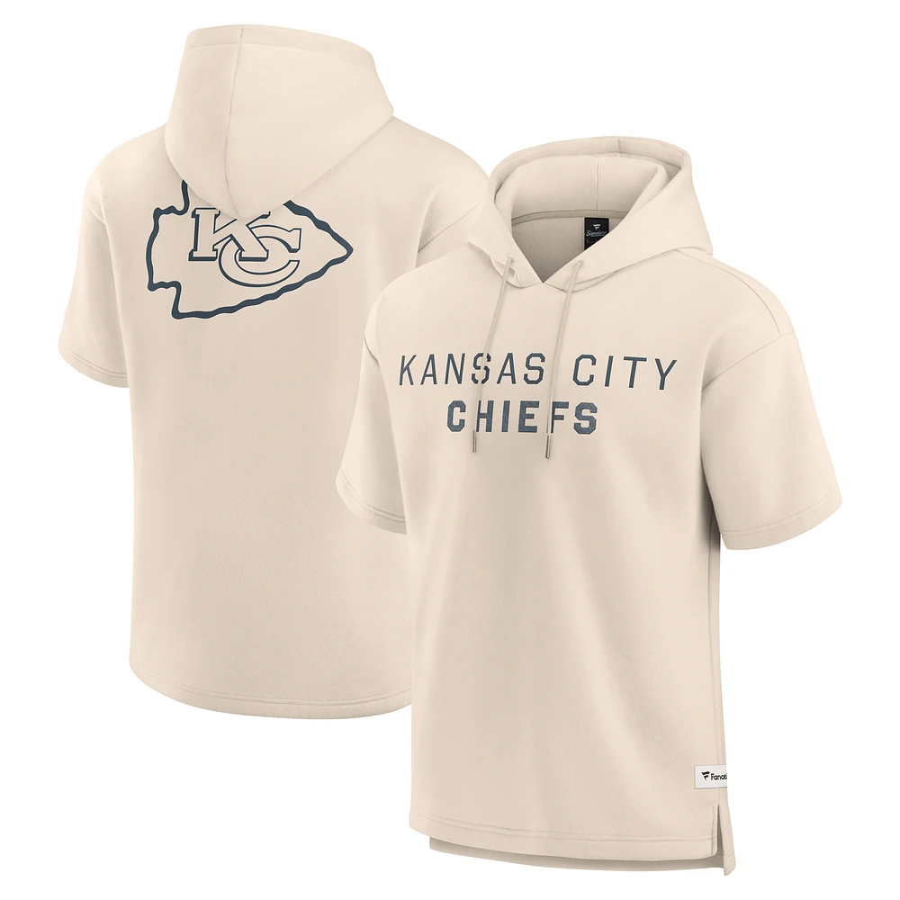 Men's Fanatics Kansas City Chiefs Elements Future Ground Lettering Short Sleeve Pullover Hoodie
