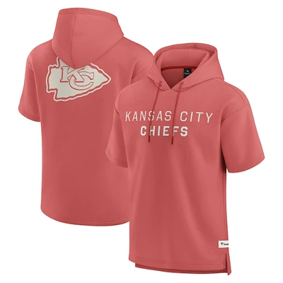 Men's Fanatics Kansas City Chiefs Elements Future Ground Lettering Short Sleeve Pullover Hoodie