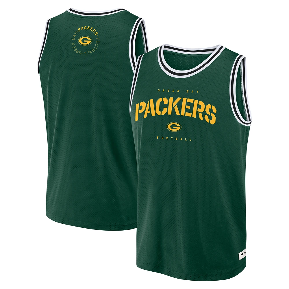 Men's Fanatics Green Bay Packers Elements Future Ground Jersey Tank Top