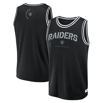 Men's Fanatics Black Las Vegas Raiders Elements Future Ground Jersey Tank Top