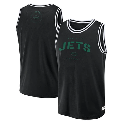 Men's Fanatics Black New York Jets Elements Future Ground Jersey Tank Top