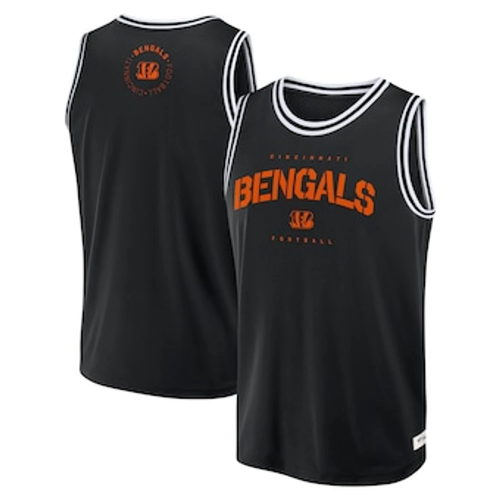 Men's Fanatics Black Cincinnati Bengals Elements Future Ground Jersey Tank Top