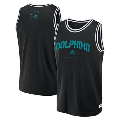Men's Fanatics Black Miami Dolphins Elements Future Ground Jersey Tank Top