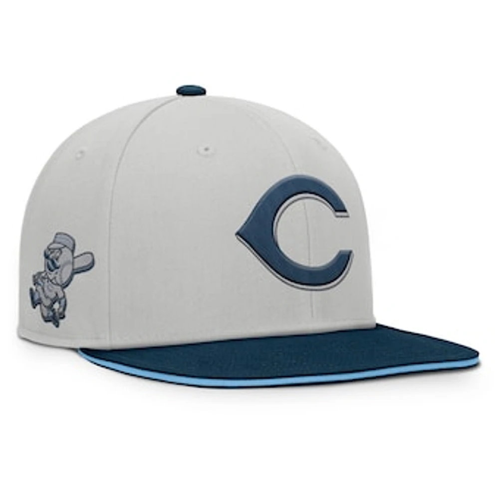 Men's Fanatics Gray Cincinnati Reds Knuckleball Snapback Hat