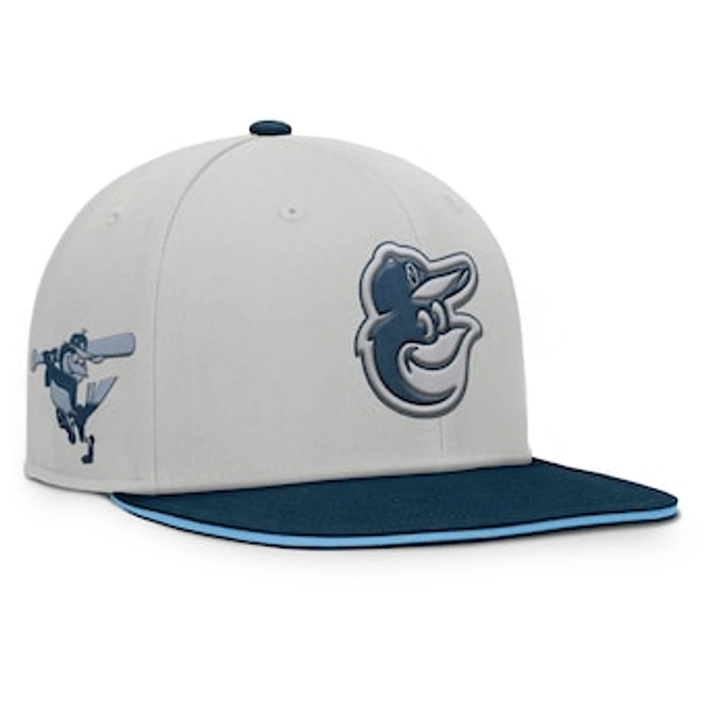 Men's Fanatics Gray Baltimore Orioles Knuckleball Snapback Hat