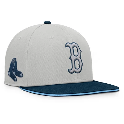 Men's Fanatics Gray Boston Red Sox Knuckleball Snapback Hat