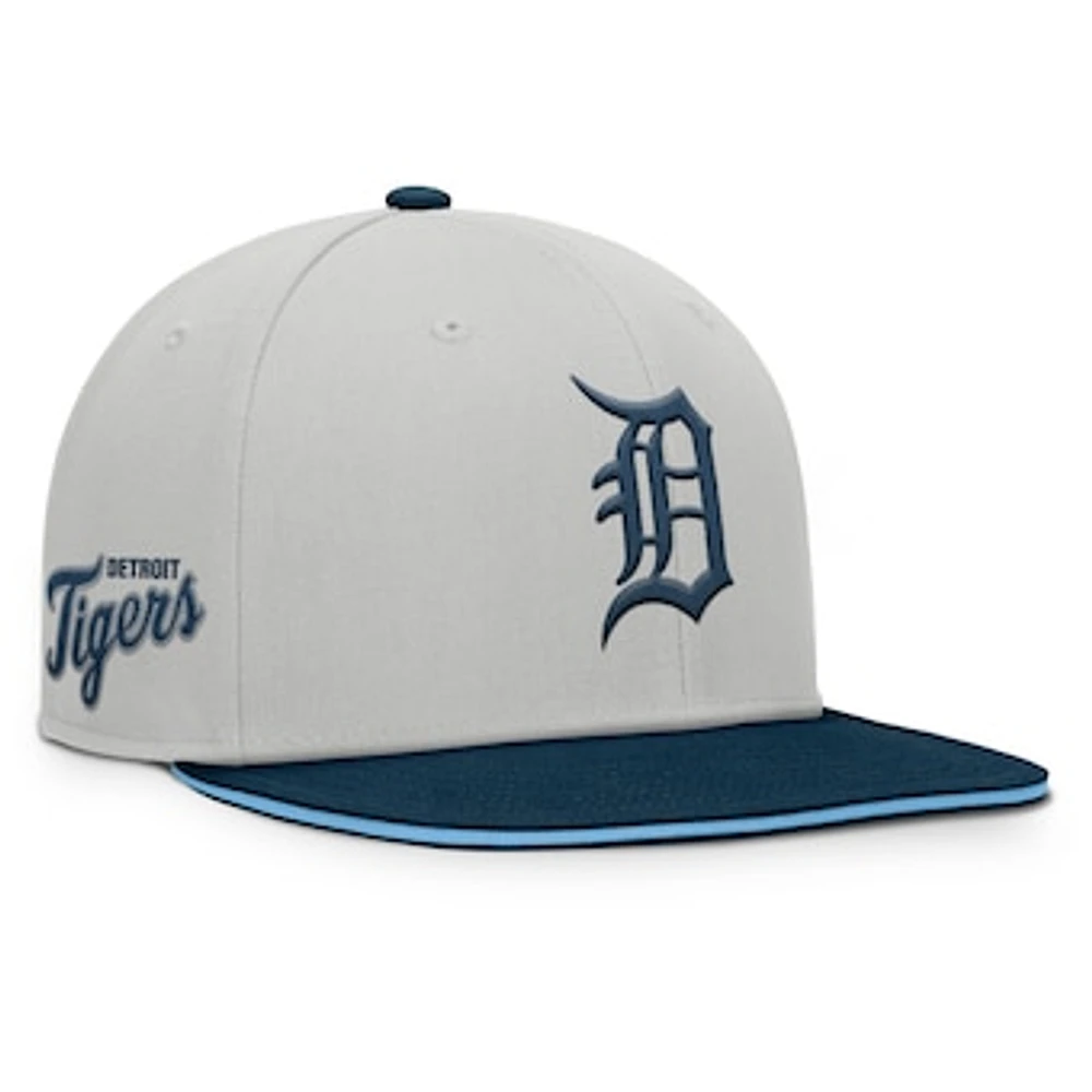 Men's Fanatics Gray Detroit Tigers Knuckleball Snapback Hat