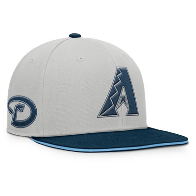 Men's Fanatics Gray Arizona Diamondbacks Knuckleball Snapback Hat