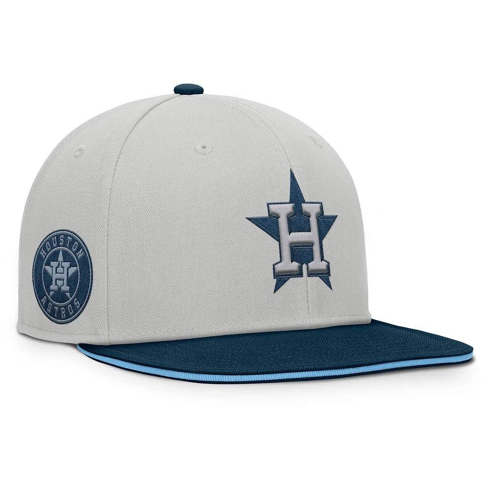 Men's Fanatics Gray Houston Astros Knuckleball Snapback Hat
