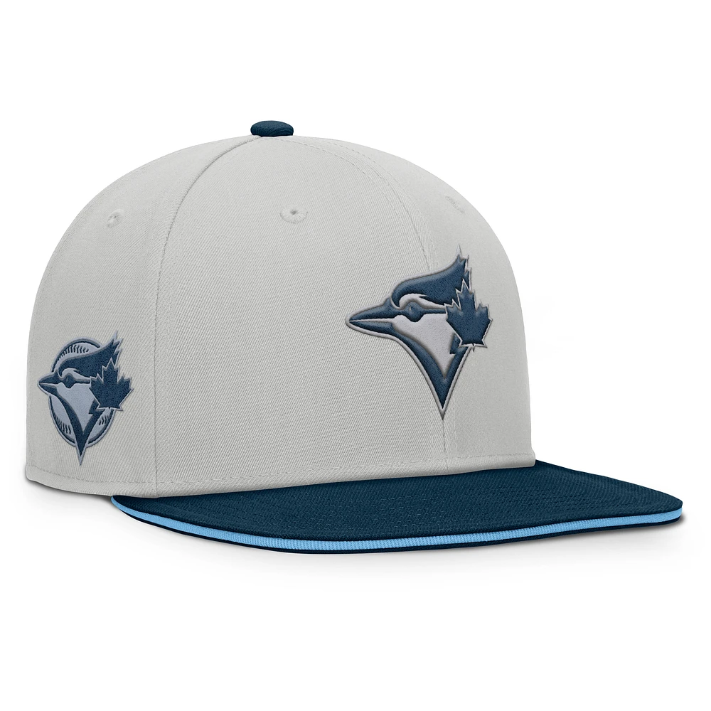 Men's Fanatics Gray Toronto Blue Jays Knuckleball Snapback Hat