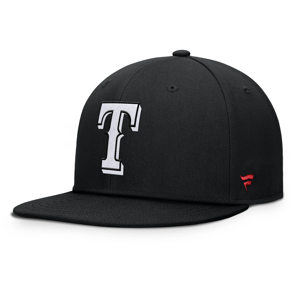 Men's Fanatics Black Texas Rangers Walk-Off Bullpen Snapback Hat