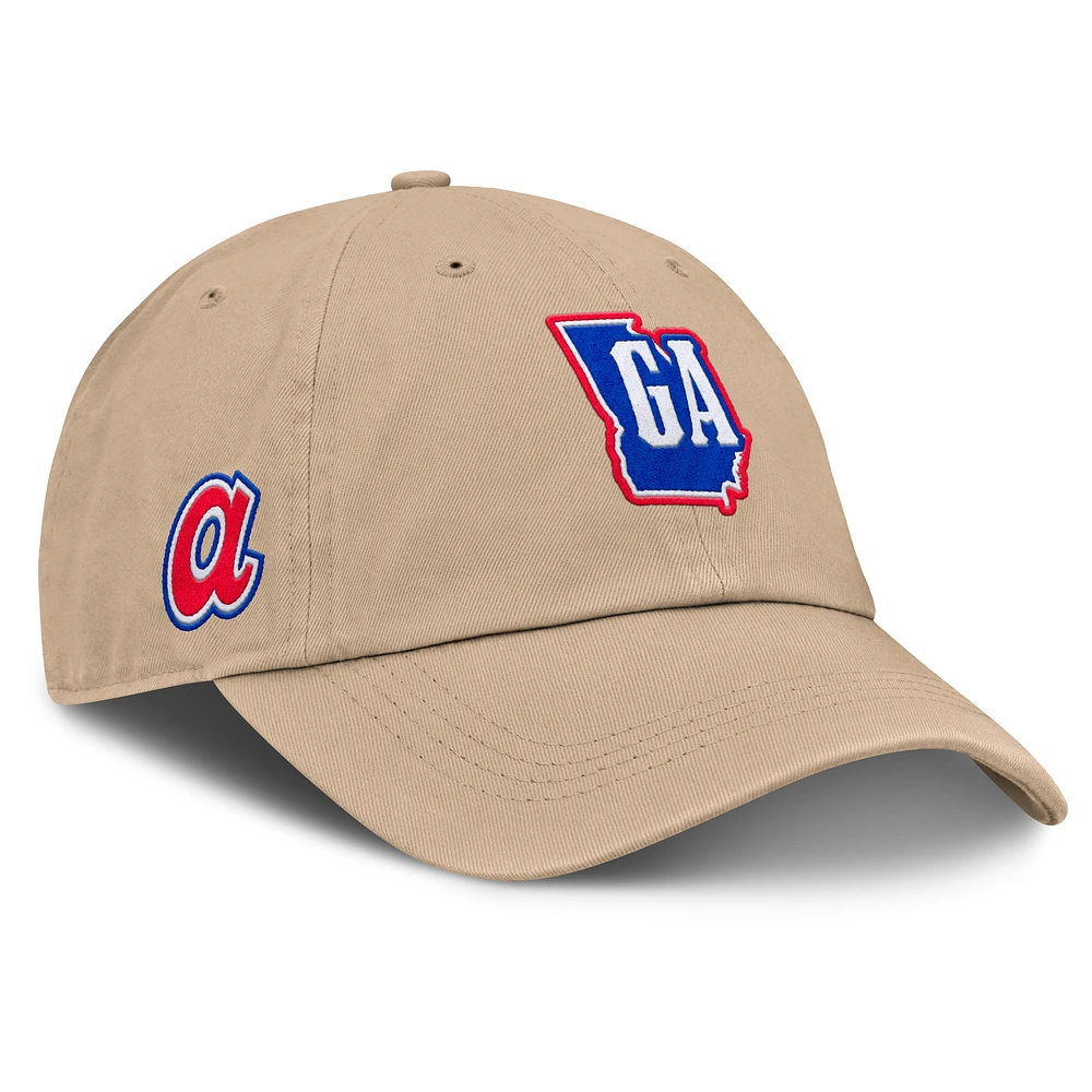 Women's Fanatics Tan Atlanta Braves Cooperstown Collection Adjustable Hat