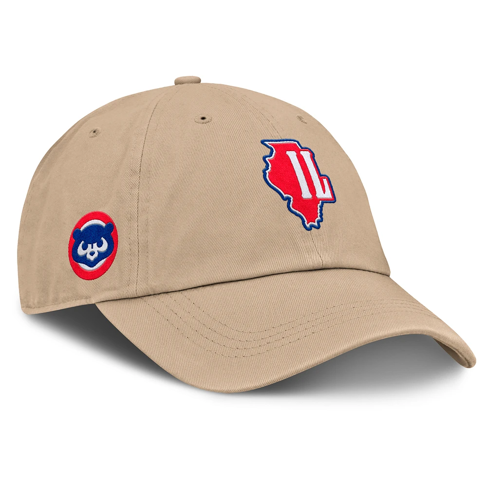 Women's Fanatics Tan Chicago Cubs Cooperstown Collection Adjustable Hat
