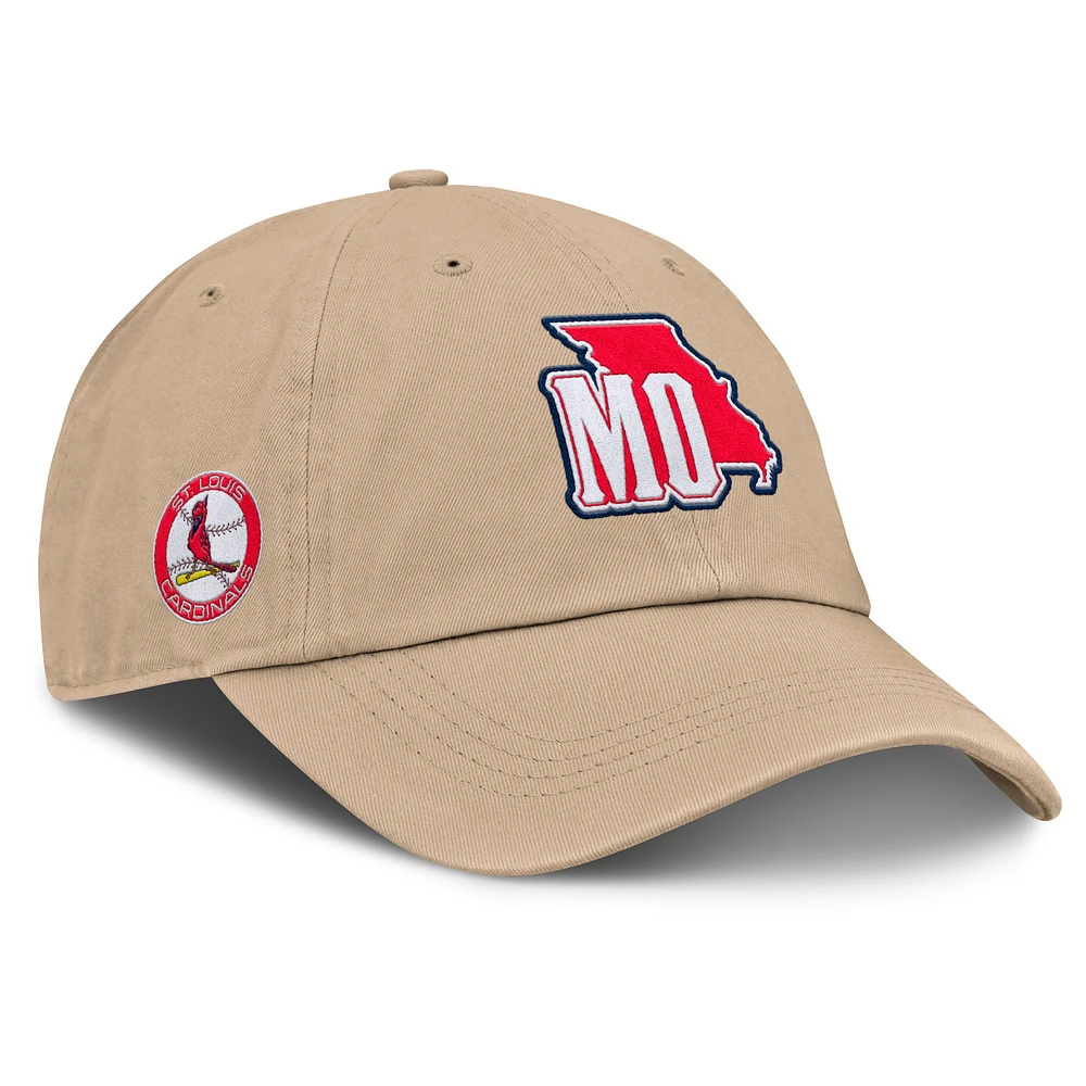 Women's Fanatics Tan St. Louis Cardinals Cooperstown Collection Adjustable Hat