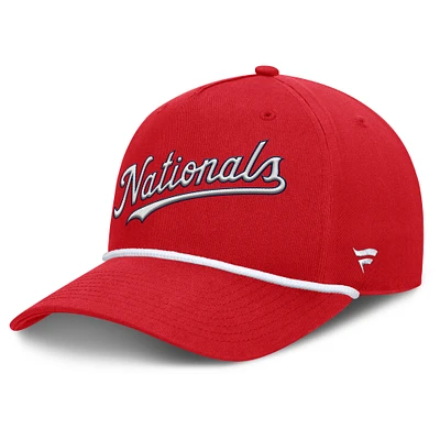 Men's Fanatics Red Washington Nationals Clubhouse Foul Ball A-Frame Adjustable Hat
