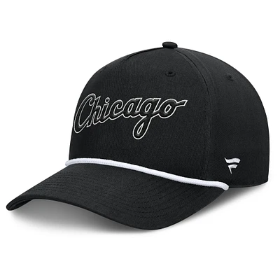 Men's Fanatics Black Chicago White Sox Clubhouse Foul Ball A-Frame Adjustable Hat