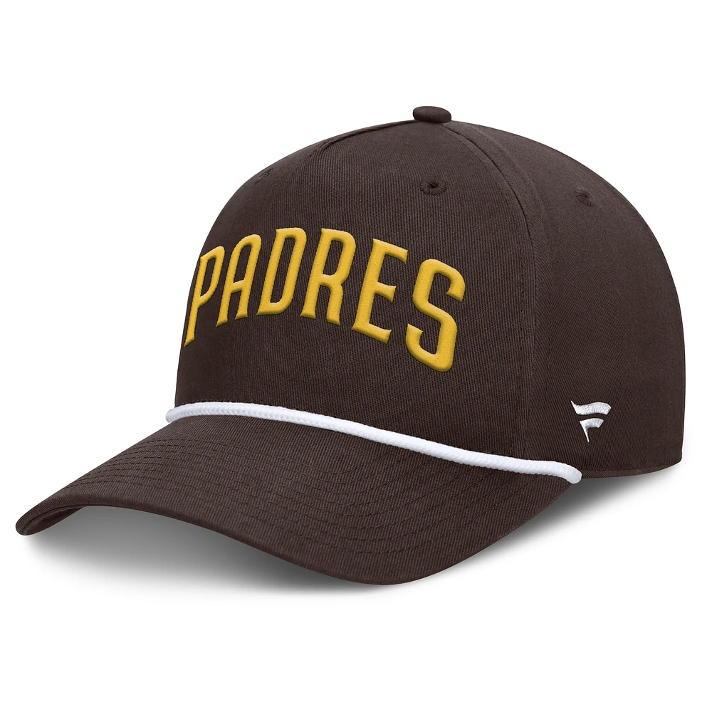 Men's Fanatics Brown San Diego Padres Clubhouse Foul Ball A-Frame Adjustable Hat