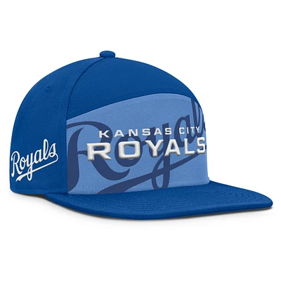 Men's Fanatics Royal/Light Blue Kansas City Royals Clubhouse Splitter Snapback Hat