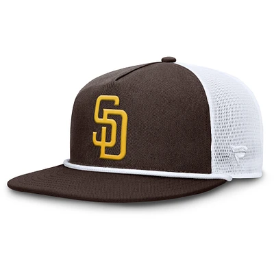 Men's Fanatics Brown/White San Diego Padres Clubhouse Change Up Snapback Hat