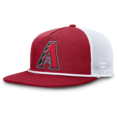 Men's Fanatics Red/White Arizona Diamondbacks Clubhouse Change Up Snapback Hat