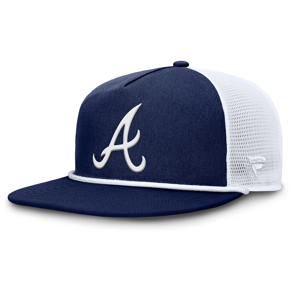 Men's Fanatics Navy/White Atlanta Braves Clubhouse Change Up Snapback Hat