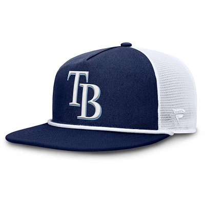 Men's Fanatics Navy/White Tampa Bay Rays Clubhouse Change Up Snapback Hat