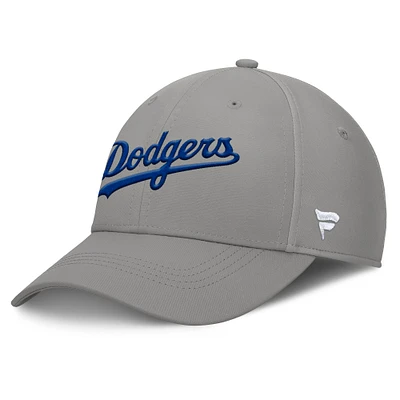 Men's Fanatics Gray Los Angeles Dodgers Core Flex Hat