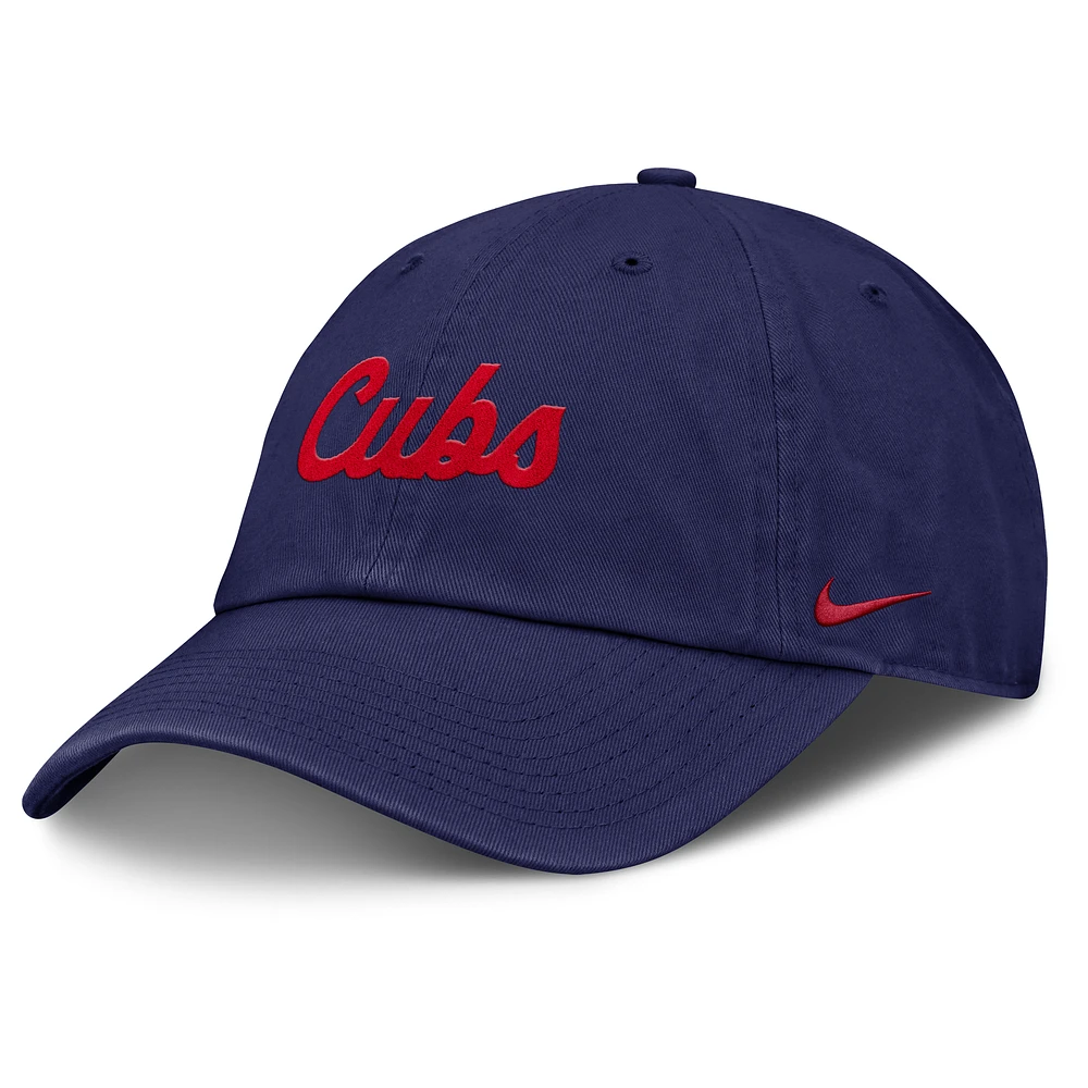 Men's Nike Navy Chicago Cubs Club Adjustable Hat