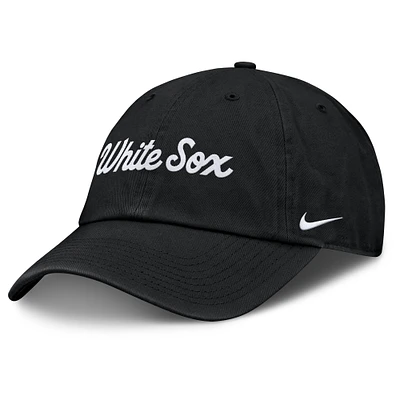 Men's Nike Black Chicago White Sox Club Adjustable Hat