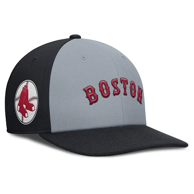 Men's Nike Gray/Navy Boston Red Sox Pro Performance Snapback Hat