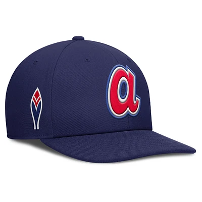 Men's Nike Navy/ Atlanta Braves Pro Performance Snapback Hat