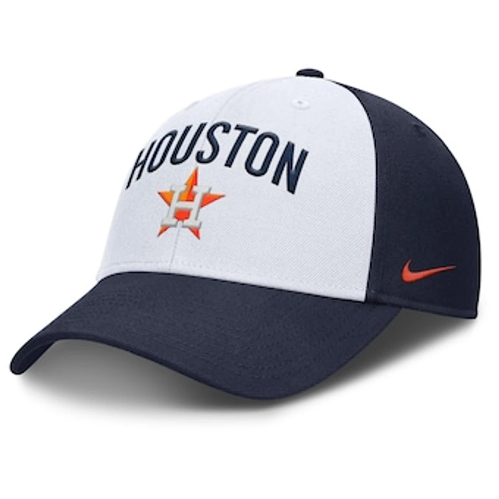 Men's Nike White/Navy Houston Astros Club Performance Adjustable Hat